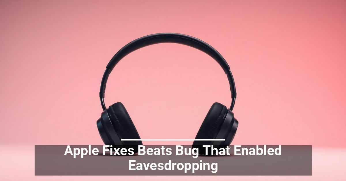 Apple Fixes Beats Bug That Enabled Eavesdropping